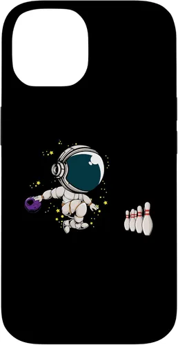 Vista 4 de Astronaut Bowling Player Bowling Ball Pins Bowling Team Case for iPhone 16