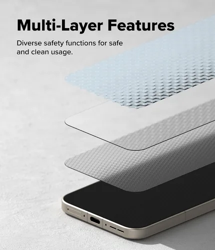 Vista 9 de Ringke Paquete de 2 protectores de pantalla para OnePlus 15, vidrio templado de fácil deslizamiento [súper fácil de instalar], compatible
