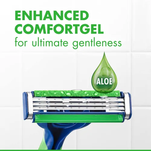 Vista 6 de Gillette Sensor3 Sensitive - Maquinilla de afeitar desechable para hombre, 4 maquinillas de afeitar
