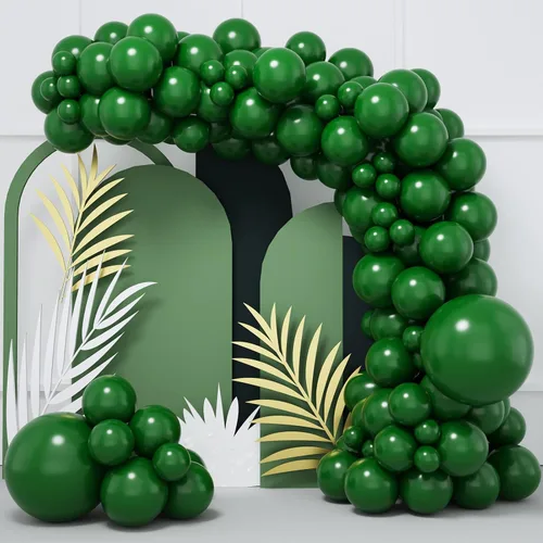 Vista 13 de RUBFAC Globos burdeos, 87 piezas de diferentes tamaños de 18, 12, 10, 5 pulgadas, kit de arco de globos de látex granate, guirnalda para cumpleaños