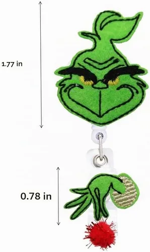 Vista 3 de Carrete de insignia de enfermera de Navidad, soporte retráctil para tarjetas de identificación, soporte para tarjetas de identificación, regalos