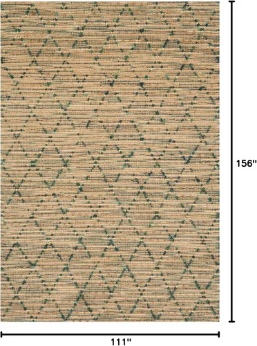 Vista 2 de Loloi Beacon Collection Alfombra tonal y marroquí, 9'-3" x 13', aguamarina