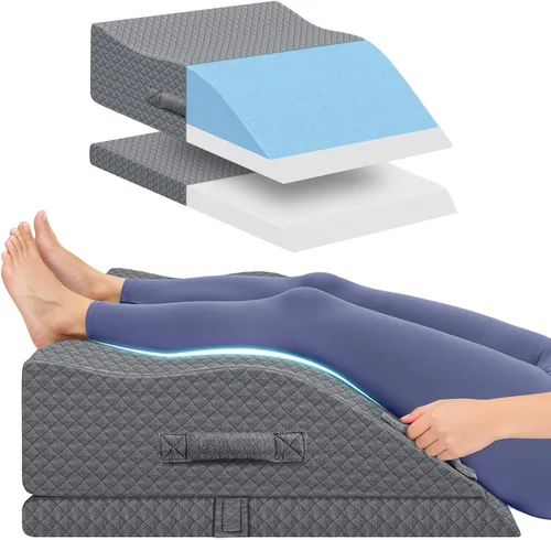 Vista 8 de Elevation Pillows for Leg After Surgery, Memory Foam Adjustable Wedge Pillow for Injury or Rest, Ankle Pillow for Sleeping Blood Circulation
