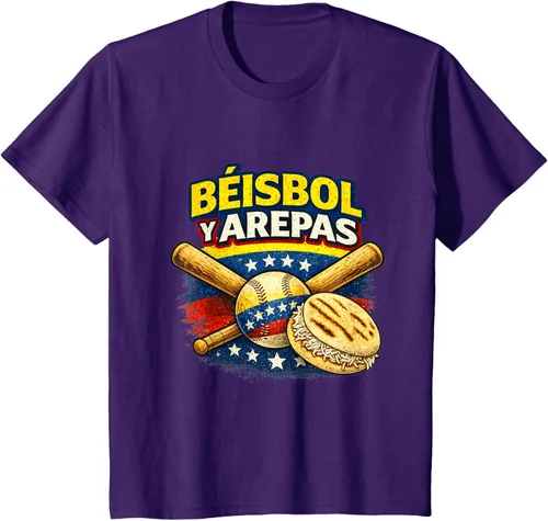 Vista 70 de Camiseta Beisbol y Arepas Venezuelas Baseball Pride Team 2026