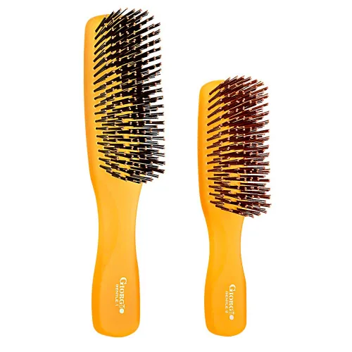 Vista 10 de Giorgio Gentle Blue Neon - Cepillo para el cabello de tamaño completo, 7.75 pulgadas, hombres, mujeres y niños, cepillo desenredante, masajeador