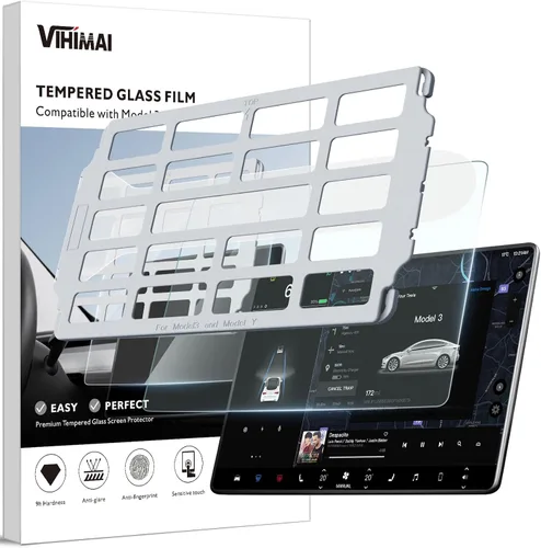 Vista 11 de Protector de pantalla para Tesla Model 3/Y, accesorios de 15 pulgadas, protector de pantalla táctil brillante para el modelo Y (2025 ~ 2020)