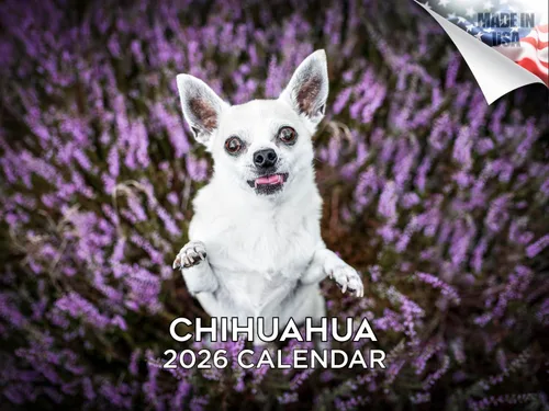 Vista 151 de Calendario de Lebrel Afgano 2025 2026, calendario mensual de pared de raza canina, 12" x 18" abierto, papel grueso sin traspaso, ideal para regalo
