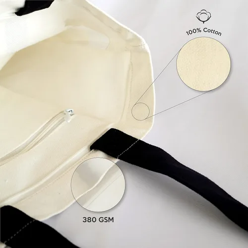 Vista 6 de Diseño impreso de la bolsa de asas de algodón Silhoutte, Impresión de cámara, Impresión de cámara