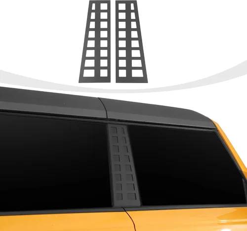Vista 8 de RAZPOY Cubierta para panel de poste de pilar Bronco B, calcomanía para ventana de puerta trasera compatible con Ford Bronco 2021 2022, accesorios