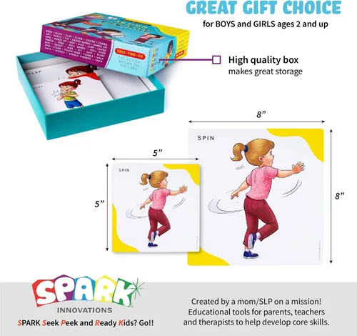 Vista 7 de Juego de acción para niños, juego de cartas de memoria a juego, juegos de cartas de movimiento para niños, juego interactivo para niños, busca