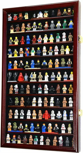 Vista 2 de 120 Minifiguras Vitrina Gabinete para Miniaturas/Figuritas/Mini Figuras (negro)