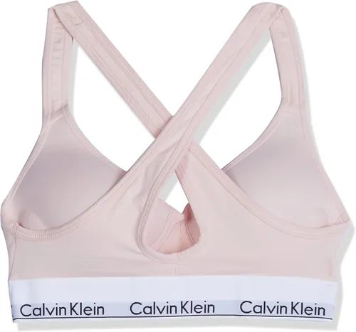 Vista 2 de Calvin Klein Bralette moderno de algodón con forro ligero para mujer
