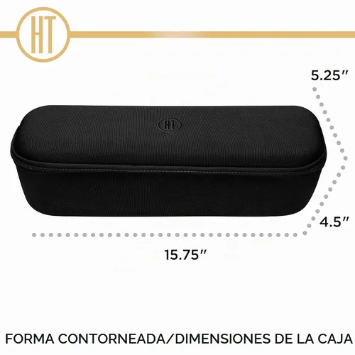 Vista 4 de Hot Tools - Funda de almacenamiento para el cepillo voluminizador One Step Almacena todos los tipos de voluminizadores (negro) Se adapta a todos