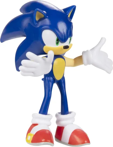 Vista 3 de Sonic The Hedgehog Figura de acción de 2.5 pulgadas, juguete coleccionable de Sonic moderno