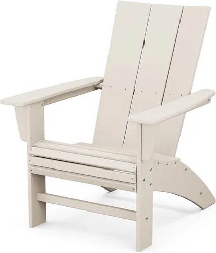 Vista 13 de POLYWOOD Silla Adirondack moderna Curveback Negro