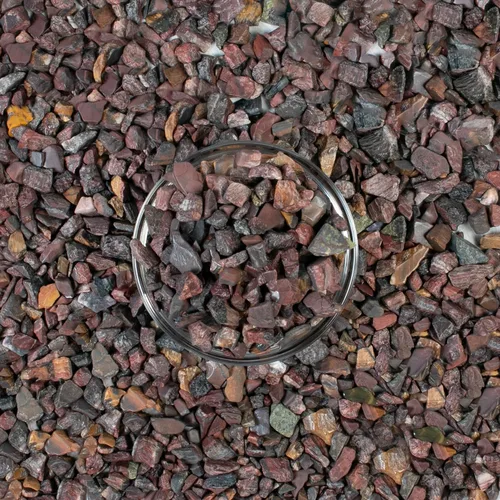 Vista 4 de ZAICUS Chips de cristal rojo de ojo de tigre a granel, regalo de San Valentín, cristal curativo natural de forma irregular, piedra triturada Reik