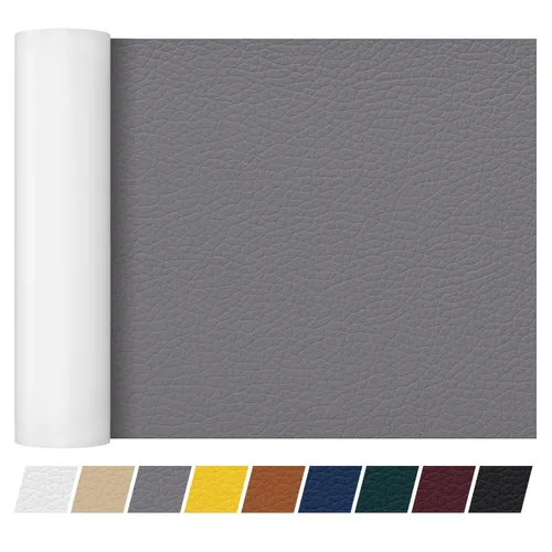 Vista 32 de Cinta de parche de reparación de cuero de 4 x 60 pulgadas, cinta autoadhesiva fuerte para muebles, sofás, sillones, asientos de automóvil, armarios