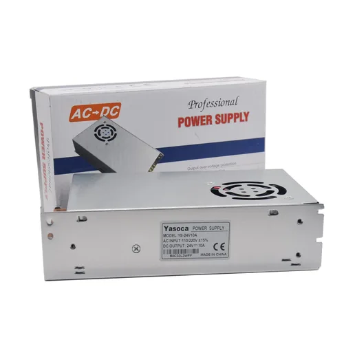 Vista 7 de Fuente de alimentación de 24 V 10 A, adaptador universal de transformador de conmutación regulada para tiras de luces LED, cámara CCTV y proyecto