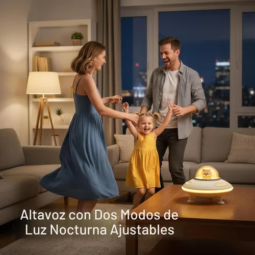 Vista 3 de Mini altavoz, altavoz Bluetooth de luz nocturna, bonita luz nocturna para decoración de habitación de dormitorio, Bluetooth 5.4, disco USB, entrada