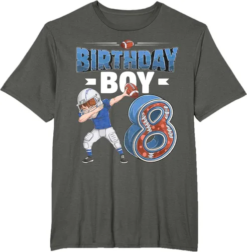 Vista 7 de Dabbing Boy - Camiseta de 8 años de fútbol americano americano, Negro, S