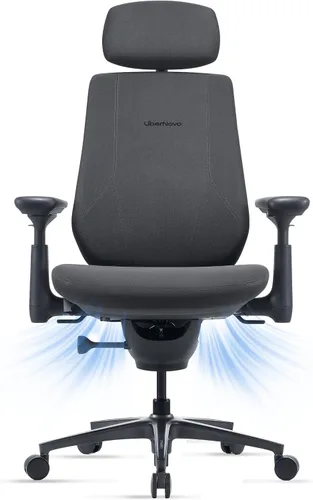 Vista 10 de LiberNovo Maxis Airflow - Silla de oficina ergonómica grande y alta