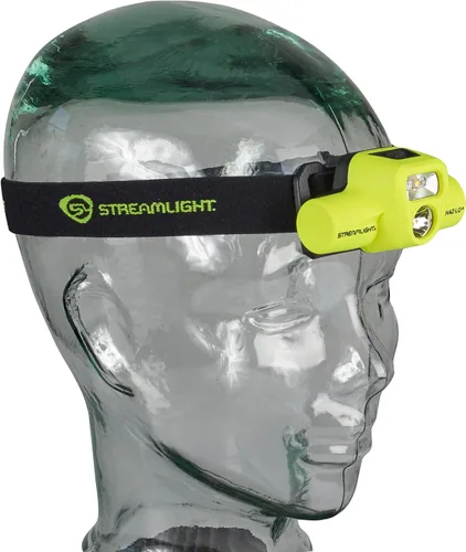 Vista 5 de Streamlight 61460 USB HAZ-LO - Linterna frontal intrínsecamente segura de 250 lúmenes con sistema de carga de 120 V CA, correa elástica