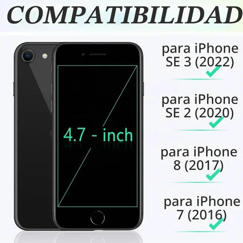 Vista 2 de TUCCH - Funda tipo cartera compatible con iPhone 8