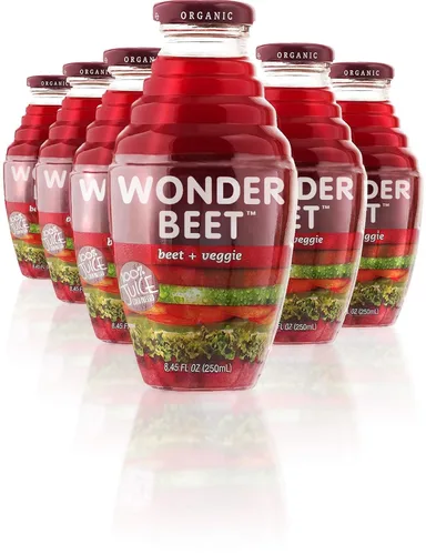 Vista 7 de Beetology Jugo orgánico de remolacha y bayas, 8.45 onzas (paquete de 6) 100% prensado en frío Saludable para el corazón Jugo de verduras lleno