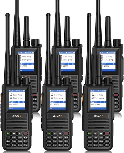 Vista 10 de KSUN - Radio POC con tarjetas SIM, walkie talkies globales, antena de radio bidireccional de mano, red celular de alcance ilimitado, recargable