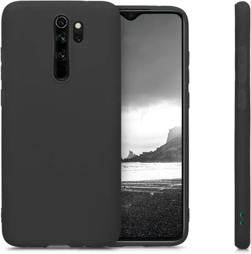 Vista 5 de kwmobile Funda compatible con Xiaomi Redmi Note 8 Pro - Funda protectora de silicona TPU suave y delgada - Negro mate