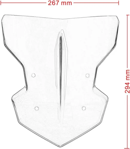 Vista 2 de Parabrisas compatible con MT-09 FZ-09 MT09 FZ09 2017-2020 2019 Deflectores de viento para motocicleta, MT09 FZ09 MT FZ 09 (color : humo, tamaño: 7)