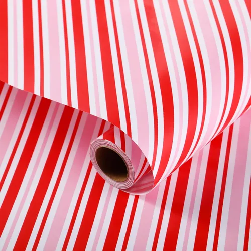 Vista 11 de Miss DuiDui Rollo de papel de regalo de puntos, 17 x 315 pulgadas, papel de regalo con diseño de puntos de aluminio coloridos para fiestas