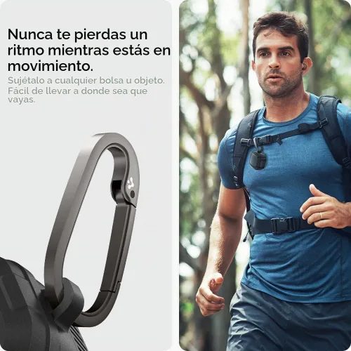 Vista 5 de Spigen Ajuste de bloqueo para Galaxy Buds Core, Buds FE, Buds 2 Pro y Buds Live Clip de bloqueo seguro, TPU y PC de doble capa, protección contra