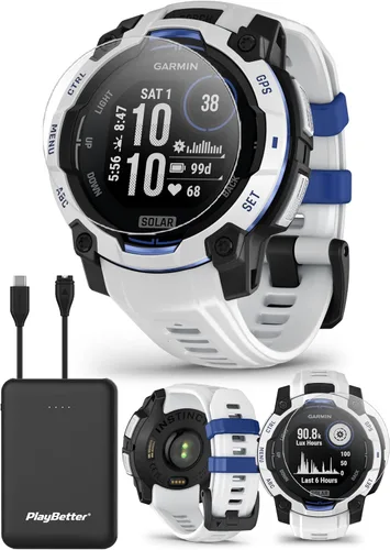 Vista 13 de PlayBetter Garmin Instinct 3 45mm (Negro) Paquete de Smartwatch GPS Resistente para Exteriores AMOLED - Bisel Reforzado con Metal, Linterna