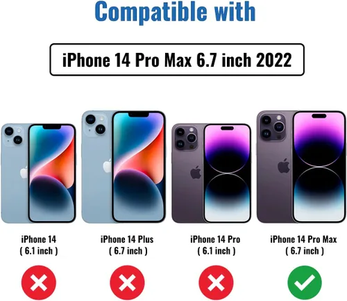 Vista 2 de Paquete de 3 protectores de pantalla de privacidad para iPhone 14 Pro Max [6,7 pulgadas], protección de sensor, compatible con Dynamic Island
