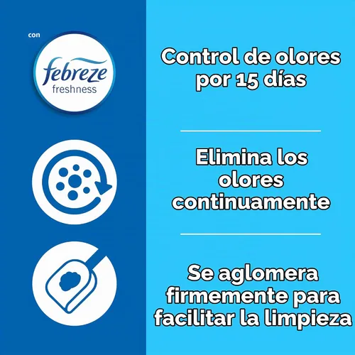Vista 7 de Fresh Step con frescura Febreze, aglutinante arena para gatos