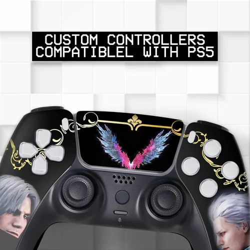 Vista 132 de Battman Custom PS-5 Controller Wireless compatible with Play-Station 5 Console by BCB Controllers Proudly Customized in USA with Permanent