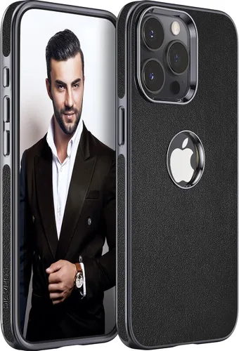 Vista 23 de LOHASIC Funda de cuero para iPhone 13 Pro, delgada de lujo para hombres y mujeres de negocios, funda de PU suave antideslizante a prueba de golpes
