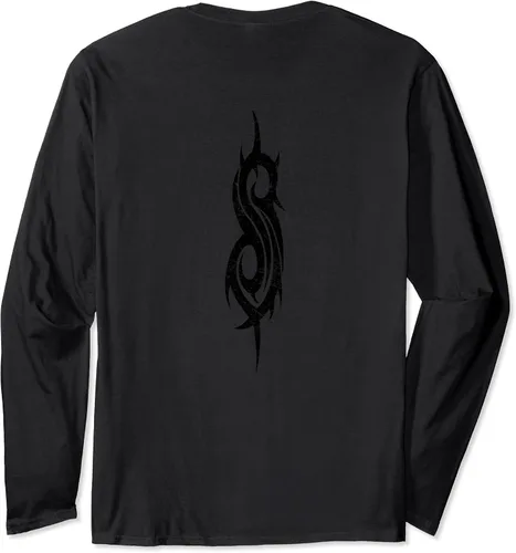 Vista 2 de Slipknot Star Skull - Camiseta de manga larga Jaspeado oscuro
