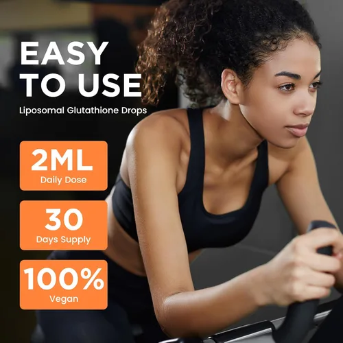 Vista 6 de Suplemento de glutatión liposomal - Gotas líquidas de glutatión de 2000 mg