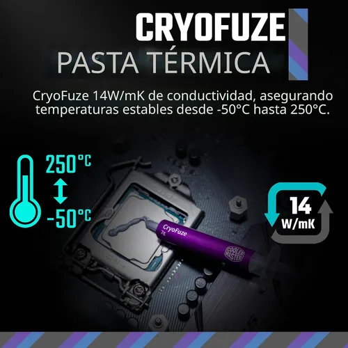 Vista 8 de [Usado] Cooler Master MasterLiquid 360L Core 360mm, enfriador líquido de CPU AIO de bucle cerrado, sincronización ARGB, bomba de placa fría Gen S