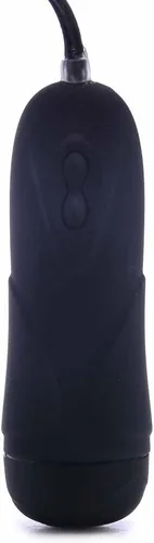 Vista 3 de Nasswalk Ram Pulsating Butt Plug impermeable, negro, 4 pulgadas