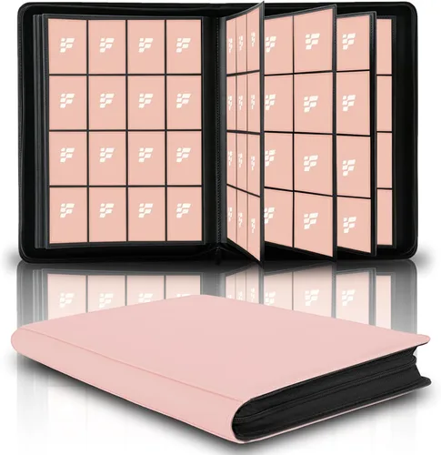 Vista 29 de Carpeta de tarjetas coleccionables de 9 bolsillos, libro de tarjetas premium para 360 tarjetas, álbum de tarjetas resistente para tarjetas