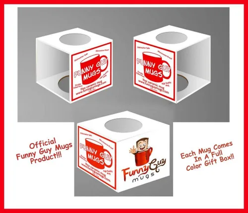 Vista 6 de Funny Guy Mugs - Taza de 11 onzas, Negro