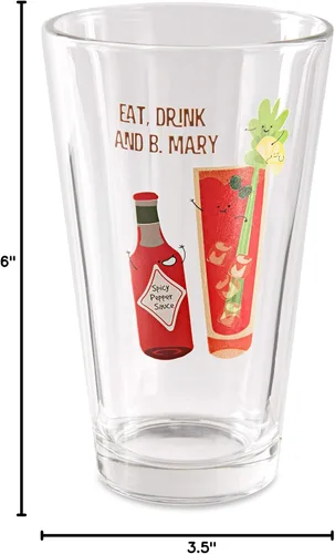 Vista 8 de Pavilion Gift Company - Eat, Drink & B. Mary - Bloody Mary - Vaso de 16 oz