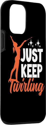 Vista 3 de Funda para iPhone 12 mini Just Keep Twirling Baton Twirler Majorette Twirl Dancer