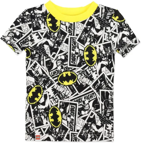 Vista 4 de LEGO Batman Movie - Conjunto de pijama para niño, 4 piezas, 100% algodón, tallas 4 a 10