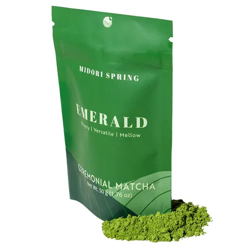Vista 8 de Midori Spring ESMERALDA - Matcha Ceremonial, Polvo de Matcha Japonés Convencional Premium 3.53 oz