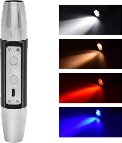 Vista 3 de OMENI Lámpara detector de luz de evaluación de jade, probador de gemas recargable, linterna de identificación de gemas, linterna de evaluación