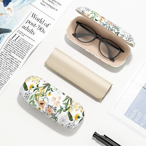 Vista 6 de Estuche para lentes, funda protectora rígida para gafas, unisex, para mujeres y hombres